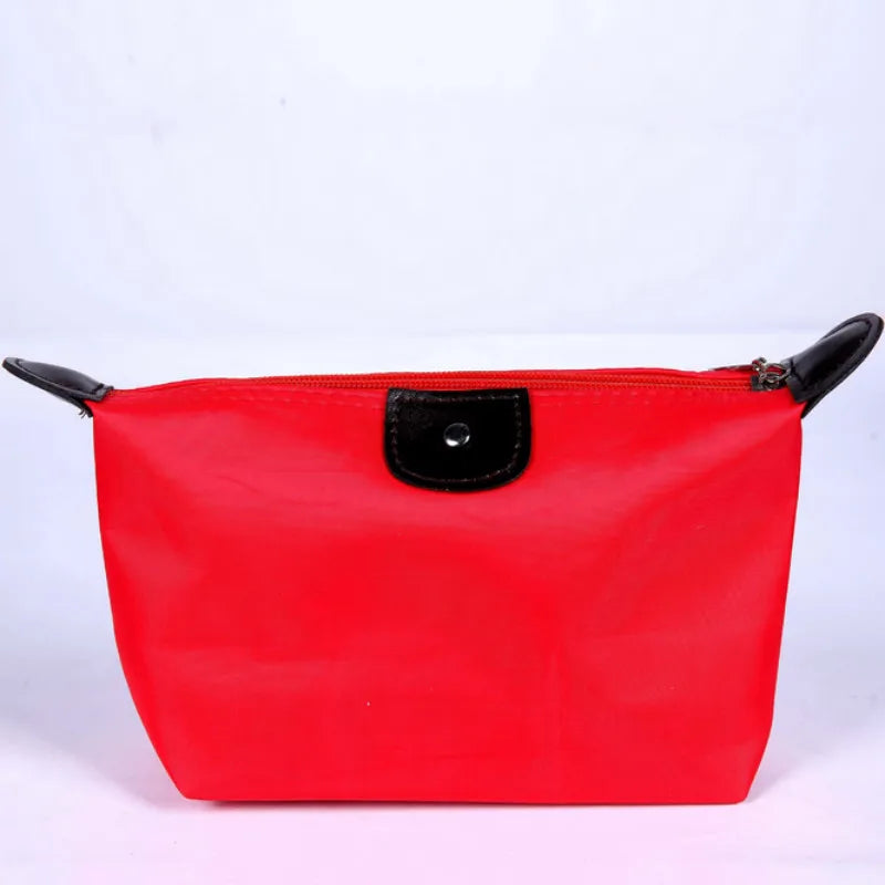 Colorful Waterproof Dumpling Cosmetic Bag – Mini Cute Toiletry Makeup Tote Purse for Women