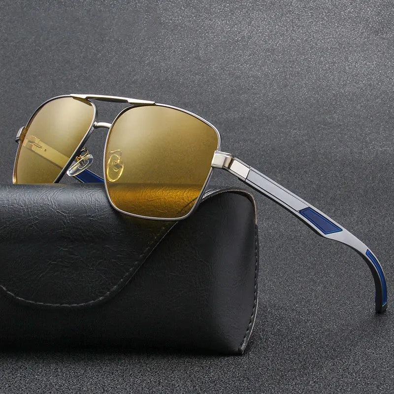 Men's Vintage Metal Polarized Sunglasses | Classic TAC Unisex Driving Fashion Shades