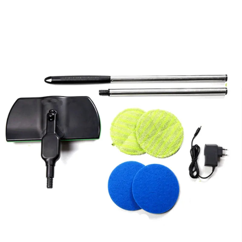 Cordless Electric Spinning Mop — 3-in-1 Rechargeable Floor Cleaner, Scrubber, Handheld Vacuum & Carpet Polisher Mop