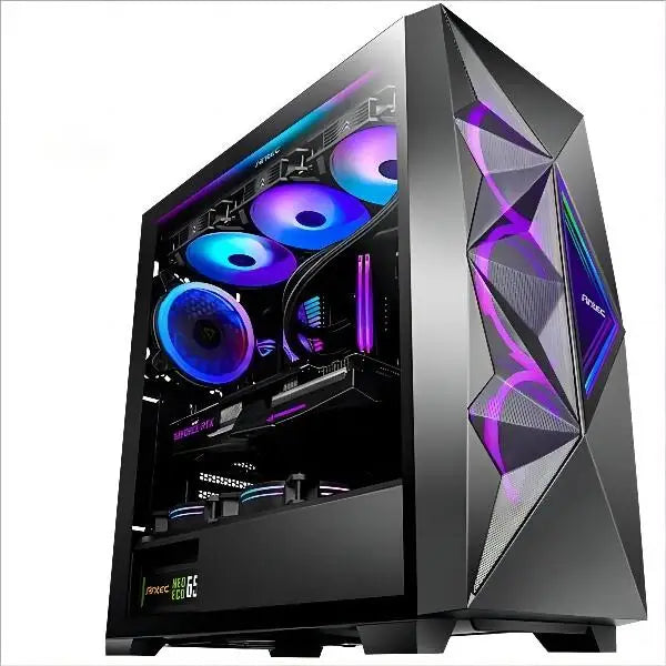 Aotesier Gaming Desktop PC – Intel i7 Core, 8GB/16GB RAM, 256GB SSD, Tempered Glass, Win10