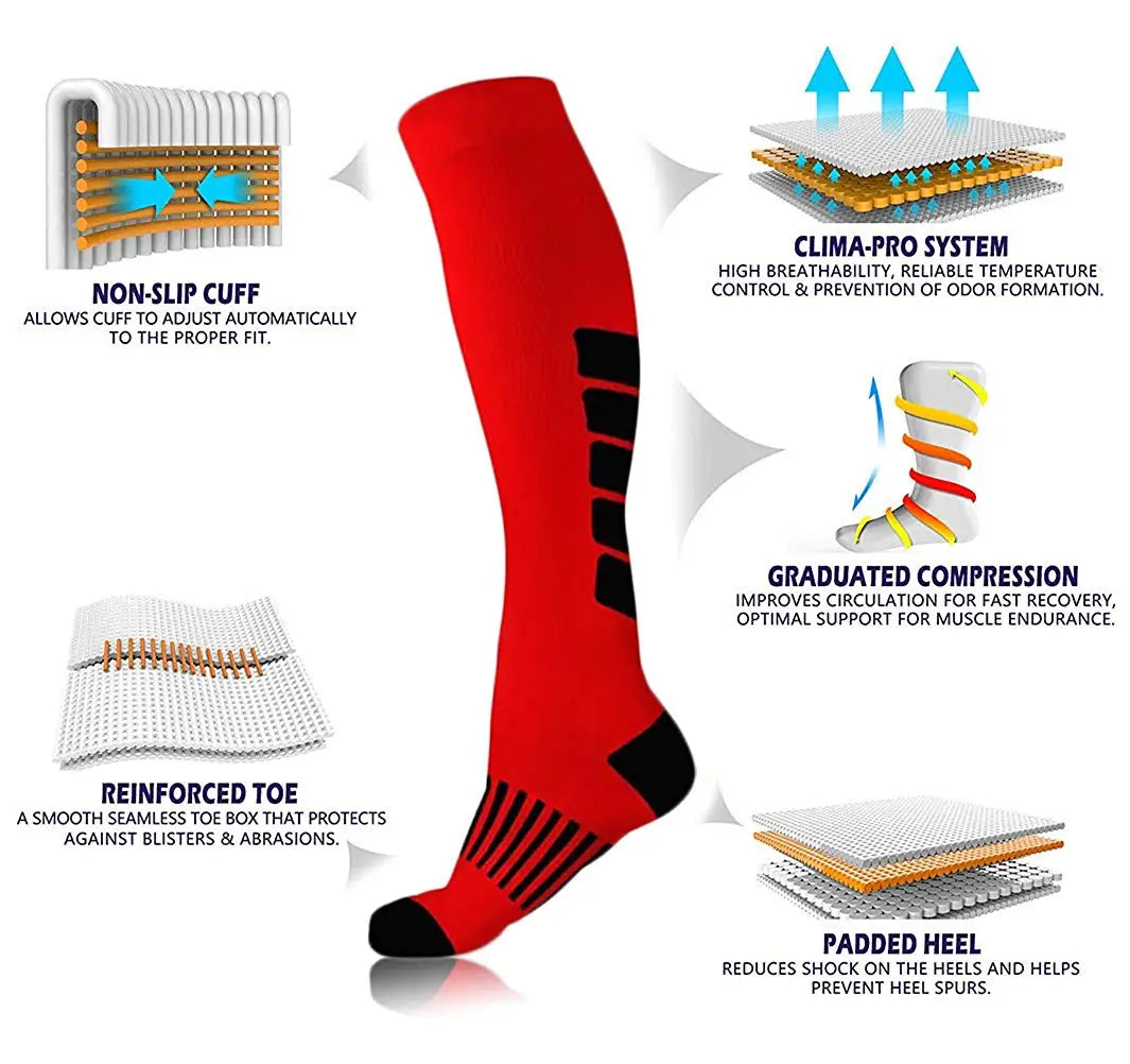 Men's Varicose Vein Compression Socks – Nurse, Sports, Cycling, Running & Diabetic Hiking Gift