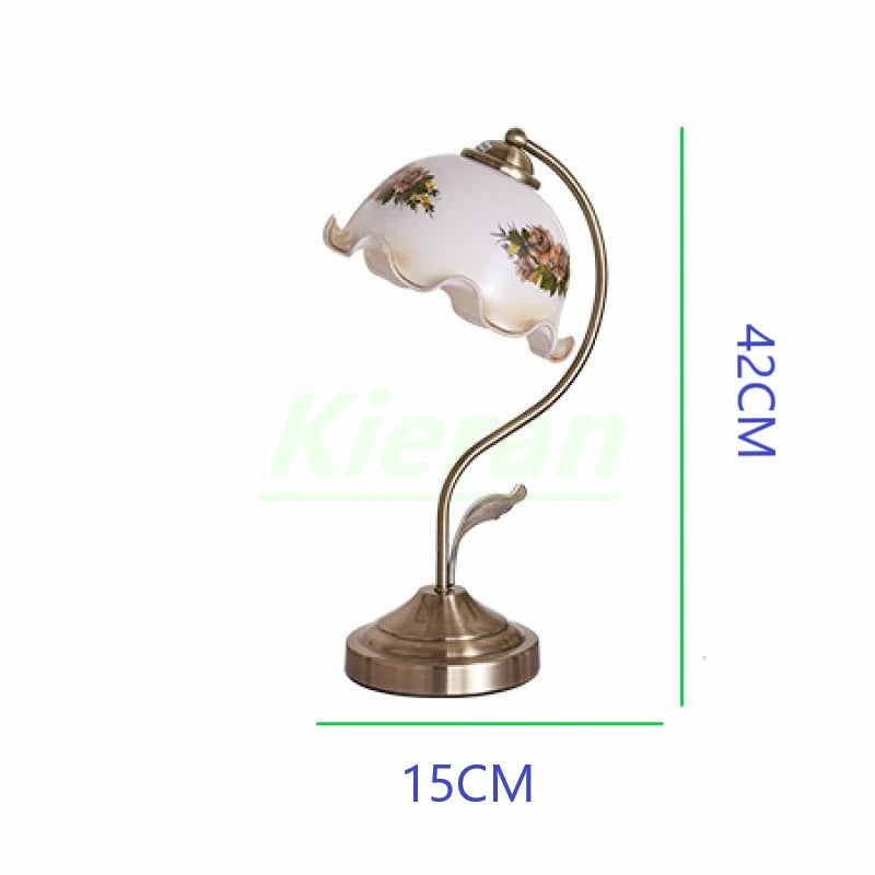 Flower Lamp – Frosted Glass & Metal Design