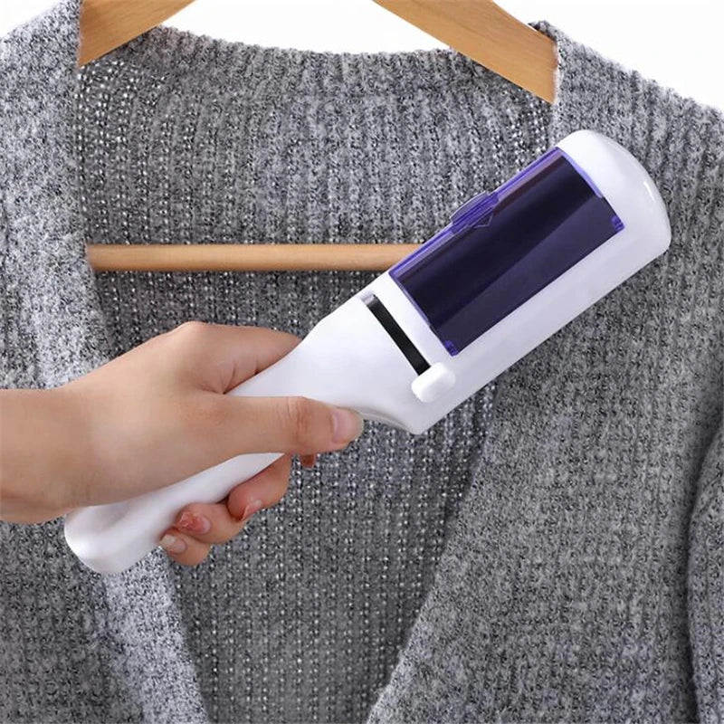 Electrostatic Clothing Dust & Pet Hair Remover Brush – Reusable Travel Sweeper for Home & Office