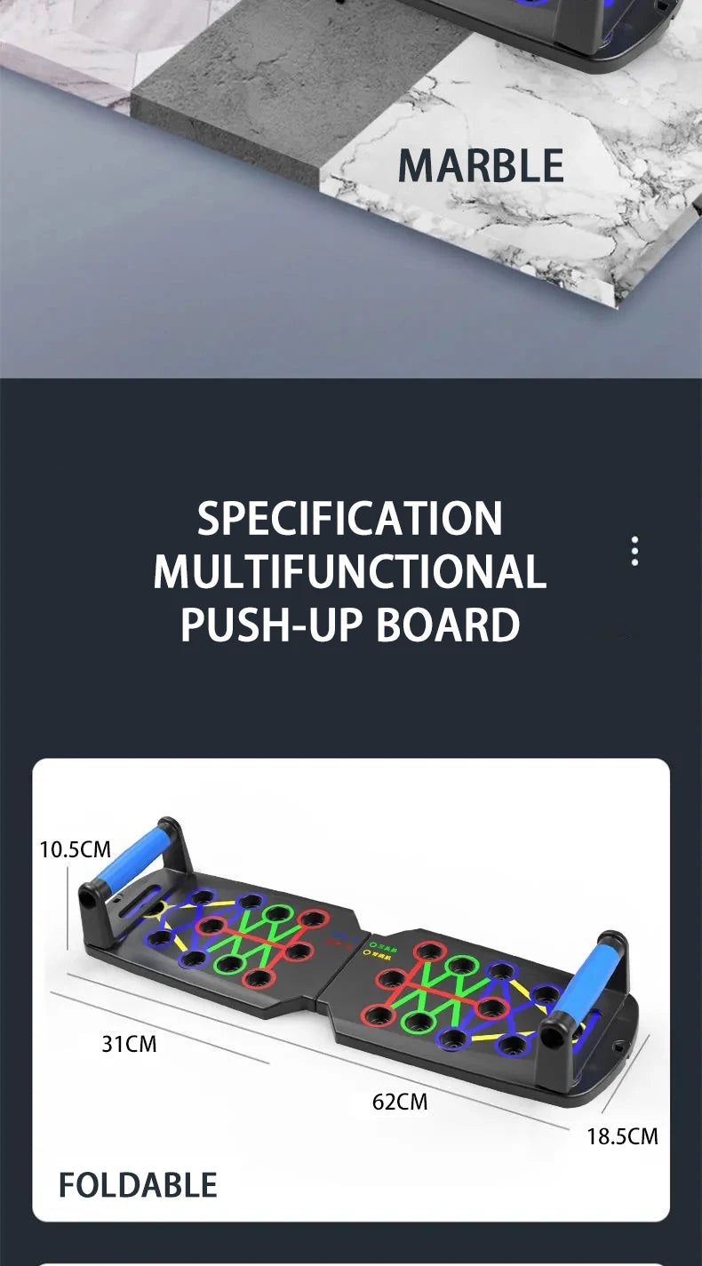 Push-Up Board Set – Portable Multifunctional Foldable Push-Up Bar for Chest, Arms, Back & Abs Training