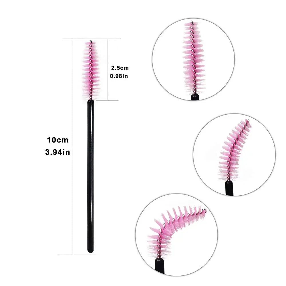 Crystal Eyelash Extension Mascara Wand Brush Set