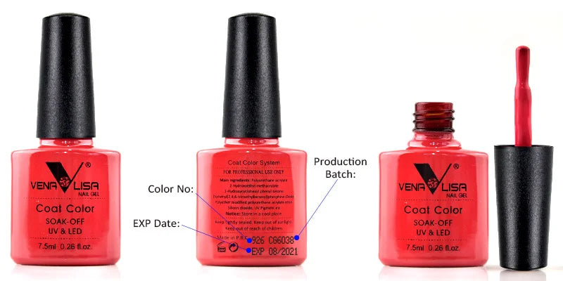 Venalisa VIP4 Gel Nail Polish 7.5ml — Soak Off UV/LED Long-Lasting Color