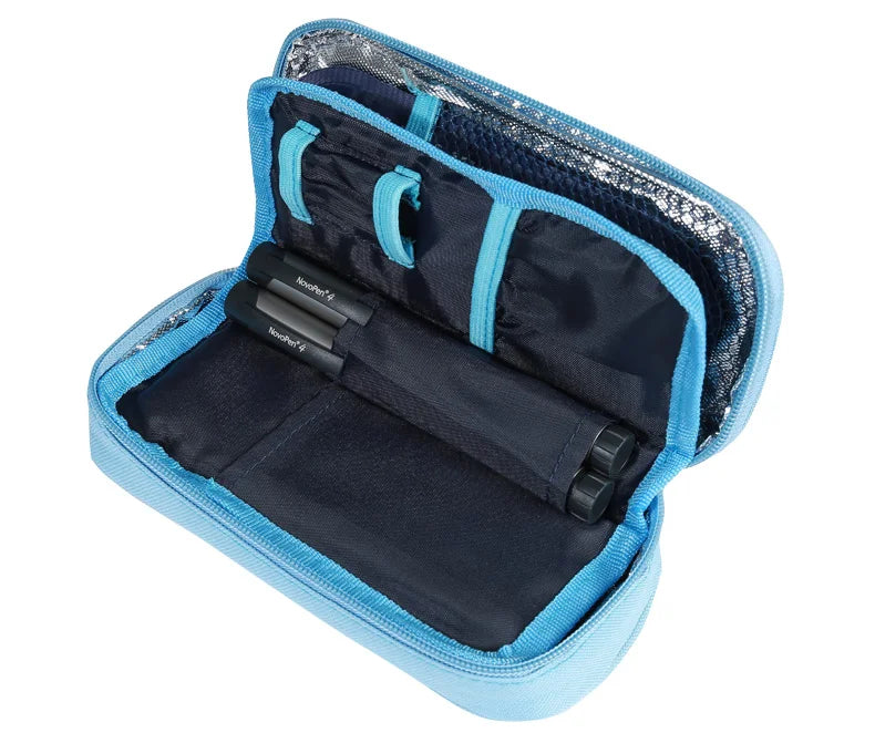 MegaWalke Insulin Cooler Bag – Portable Insulated Diabetic Travel Case with Aluminum Foil Lining