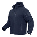 TACVASEN Men's Hooded Fleece Jacket – Full-Zip Windproof Warm Work Coat for Outdoor & Office