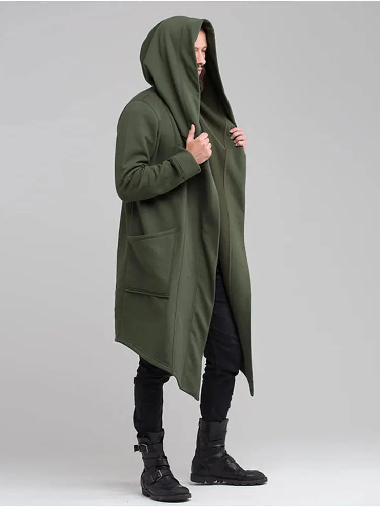 Men's Hooded Fleece-Lined Trench Coat