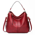 LadyHuarui Vintage PU Hobo Tote Bag – Tassel Patchwork Crossbody Shoulder Handbag for Women