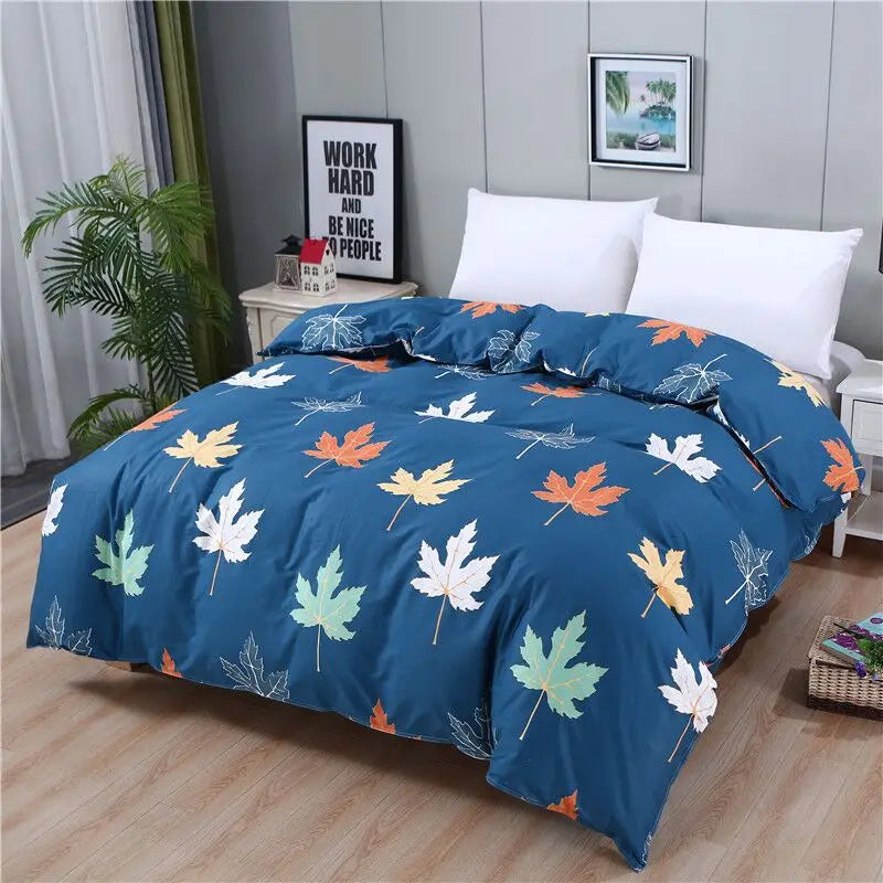 500TC 100% Cotton Reactive Print Duvet Cover with Zipper – Scenic Patterns, 10 Designs & 14 Sizes