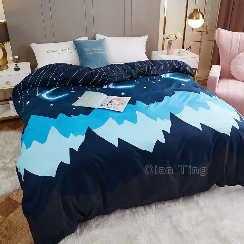 Pastoral Floral Printed Duvet Cover – 100% Polyester, 500TC, 13 Patterns, 8 Sizes, Hotel & Home