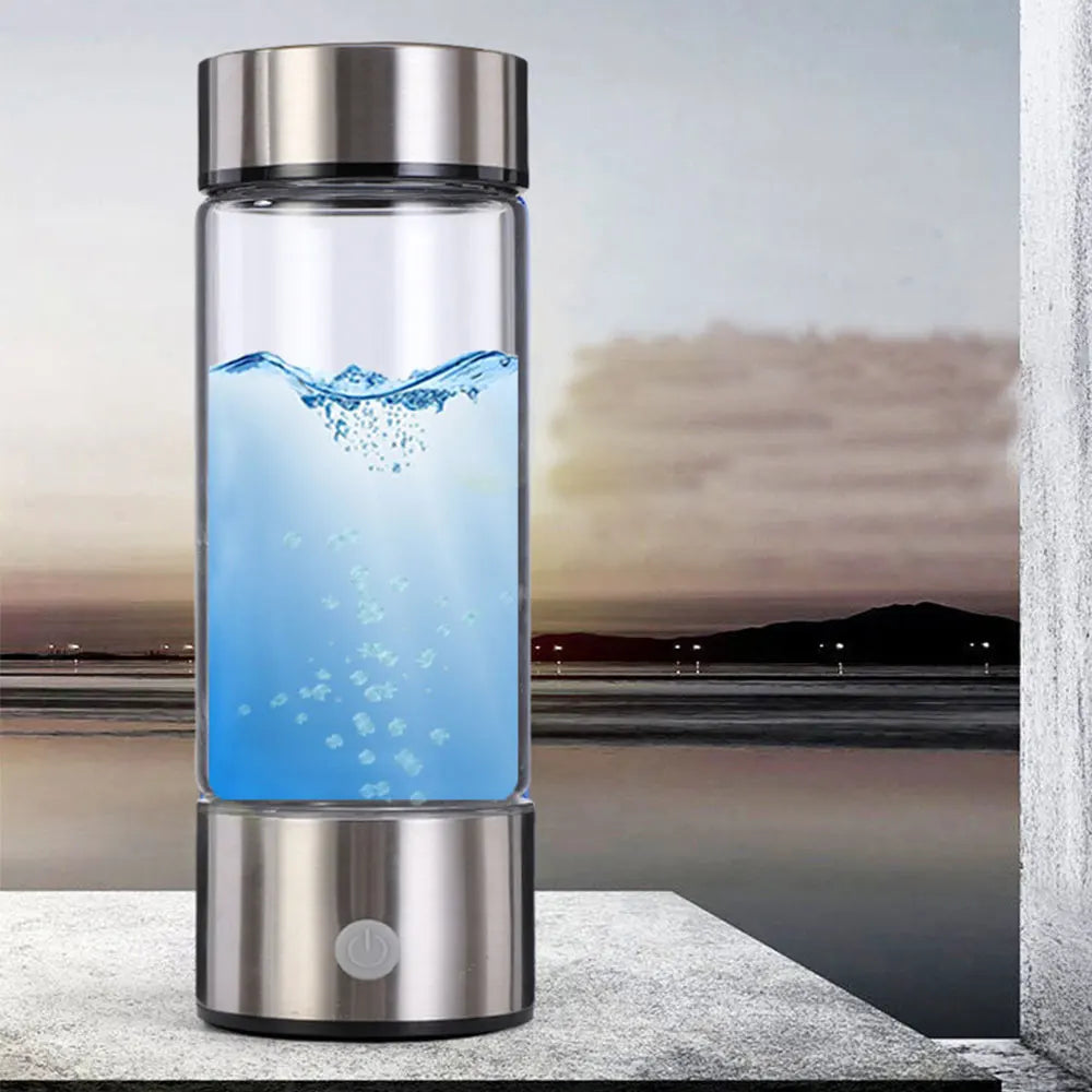 Titanium Portable Hydrogen-Rich Water Cup — Ionizer & ORP Alkaline Water Bottle
