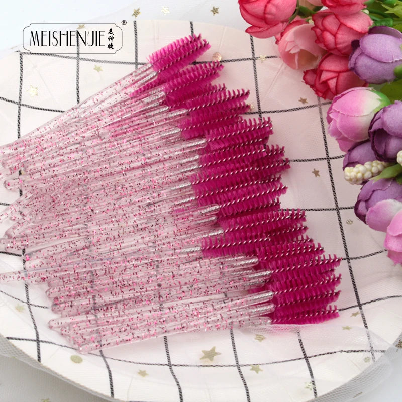 Crystal Eyelash Extension Mascara Wand Brush Set