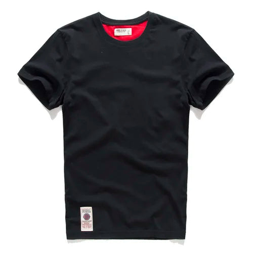 Men's Solid Color O-Neck Cotton T-Shirt — Everyday Essential Tee