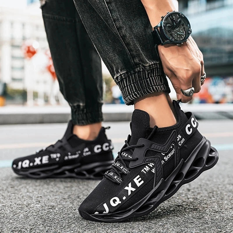 Men's Breathable Mesh Sneakers — Lightweight Anti-Odor Casual Trainers