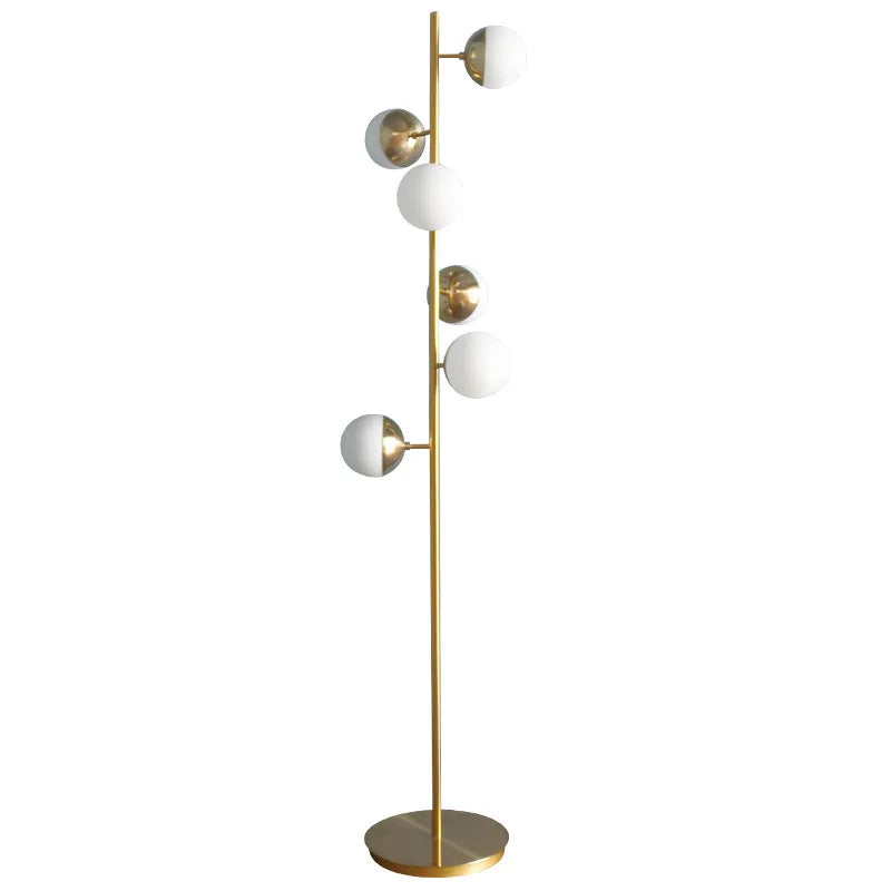 Glass Globe Lamp – Vertical Multi-Light Design