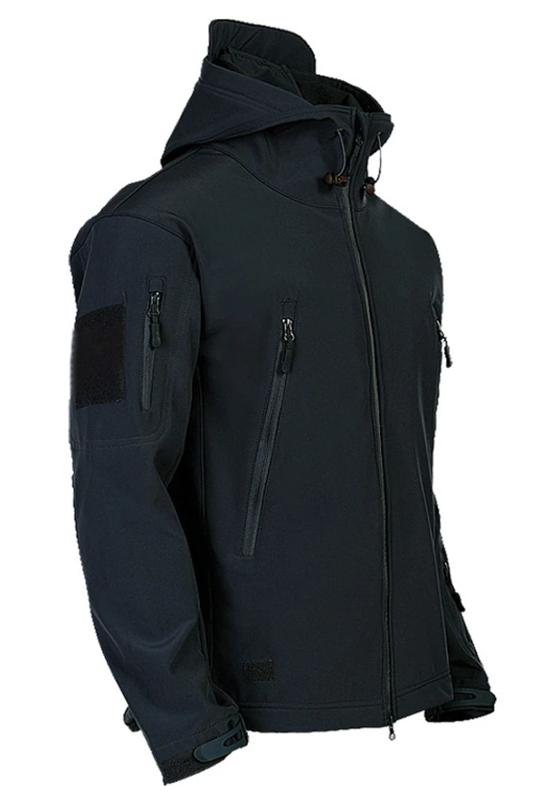 Men's Military Shark Skin Tactical Bomber Jacket — Outdoor Windproof Flight Jacket