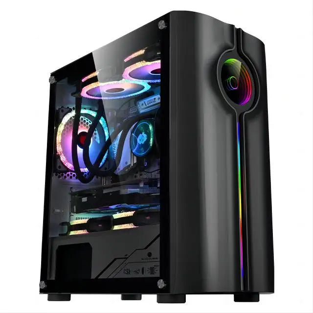 Aotesier Gaming Desktop PC – Intel i7 Core, 8GB/16GB RAM, 256GB SSD, Tempered Glass, Win10