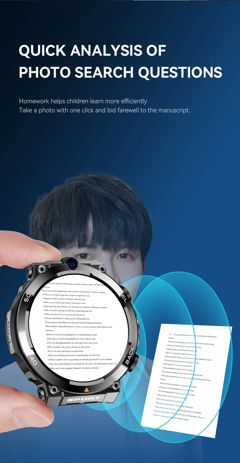H10 4G Android Smart Watch | IPS Display NFC GPS Video Call Full Network Smart Bracelet