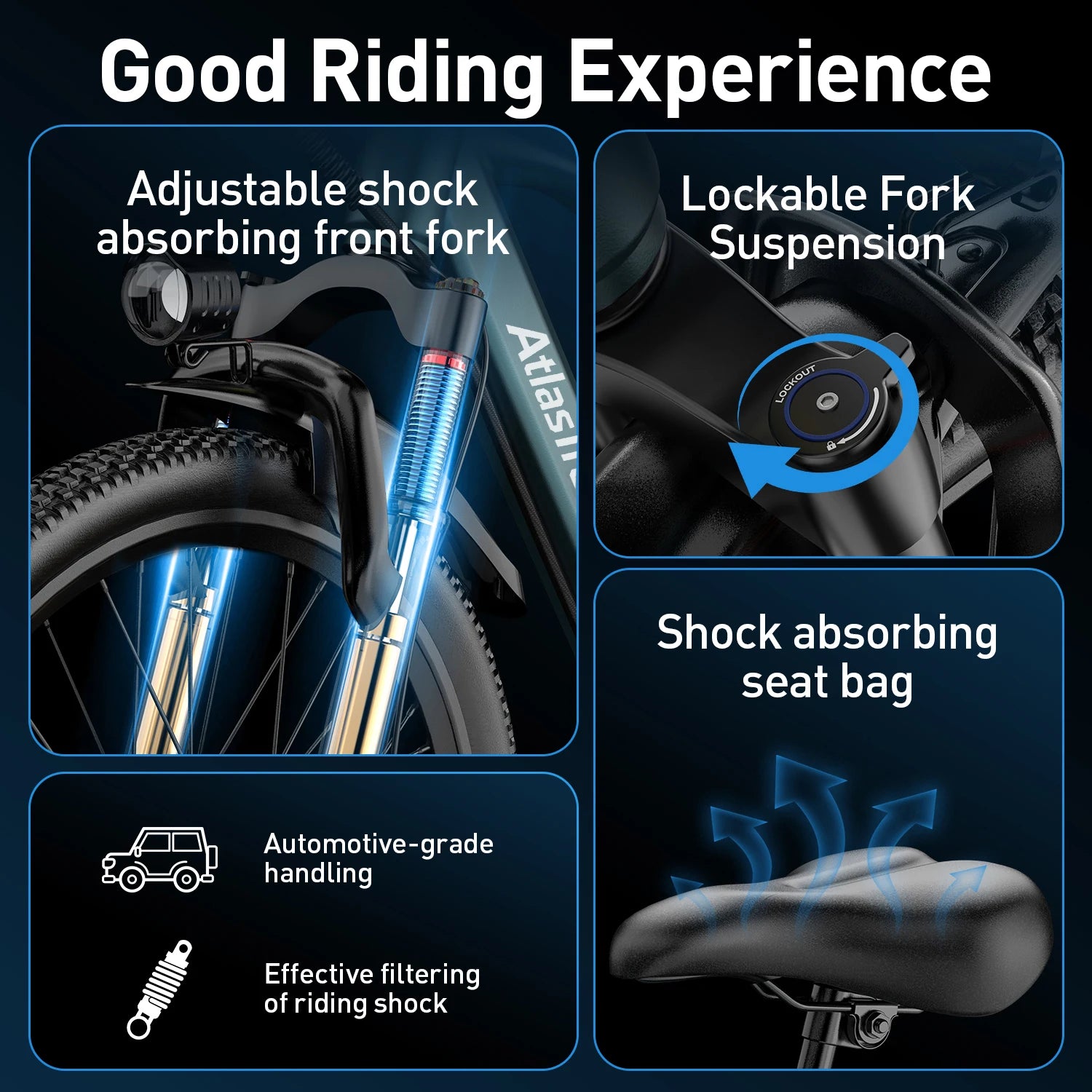 GT300 250W Electric City Bike — 36V 10Ah 26" Bluetooth Adult Commuter E-Bike, 7-Speed LCD Display