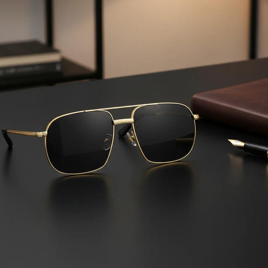 HBK Oversized Big Frame Sunglasses | Gradient Lenses UV Protection Lightweight Design