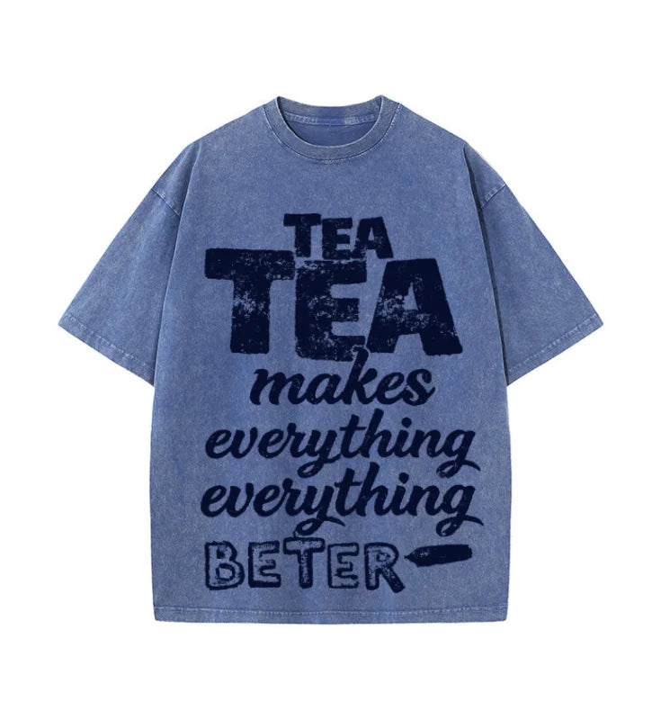 Oversized Retro Graphic T-Shirt — Y2K Streetwear Vintage Slogan Tee for Men