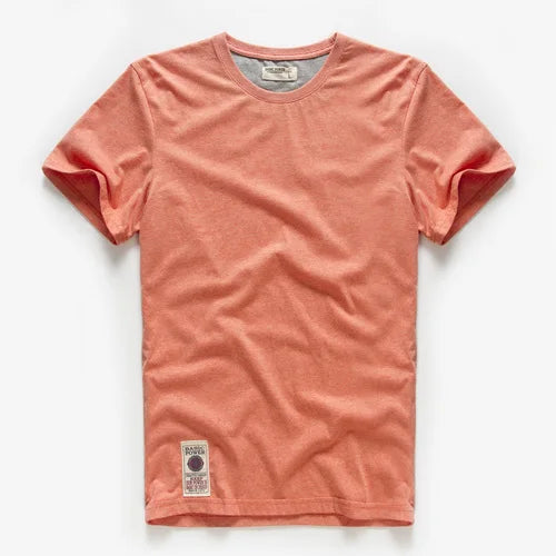Men's Solid Color O-Neck Cotton T-Shirt — Everyday Essential Tee