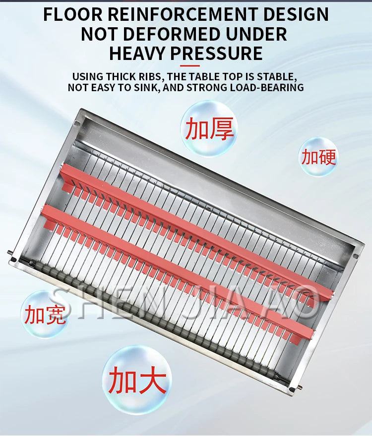 Stainless Steel Double-Blade Manual Slicer — Multifunctional Vegetable & Cooked Food Cutter