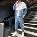 Men's Hip Hop Hooded Tracksuit Jacket & Pants Set – Jogger Sport 2-Piece Suit