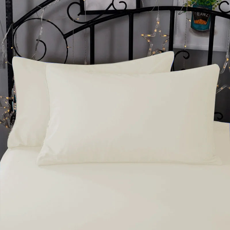 Super-Soft Solid Color Pillowcase 2-Pack – Advanced Encryption Fabric, 50x70cm