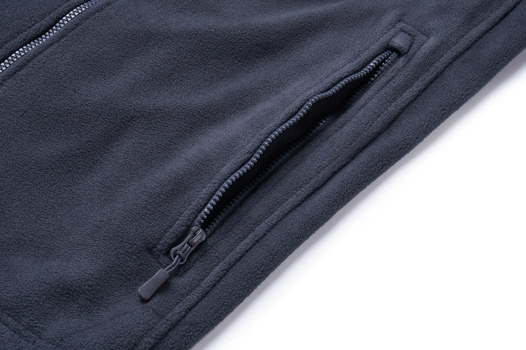 TACVASEN Men's Hooded Fleece Jacket – Full-Zip Windproof Warm Work Coat for Outdoor & Office