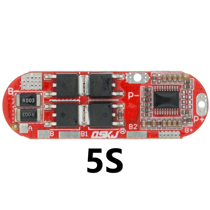 BMS Lithium Battery Protection Circuit Board – 1S–5S 18650 LiPo Li-ion PCB Module for 10A–25A Applications