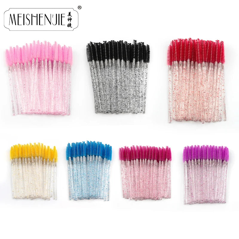 Crystal Eyelash Extension Mascara Wand Brush Set