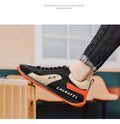 Men's Fashion Lace-Up Running Sneakers — Rubber Outsole Sports Walking Shoes