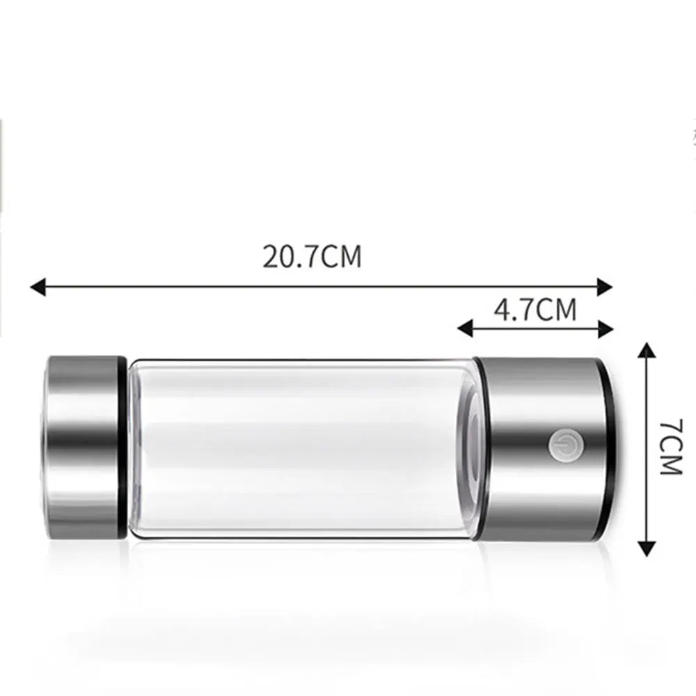 Titanium Portable Hydrogen-Rich Water Cup — Ionizer & ORP Alkaline Water Bottle