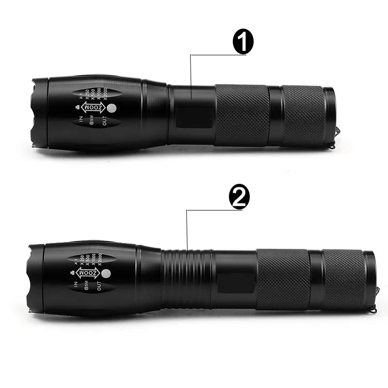 XM-L2 10000LM Zoomable CREE LED Flashlight – Waterproof Tactical Torch for 18650/26650
