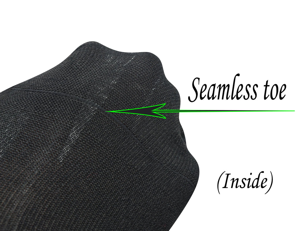 Yomandamor Men's Coolmax Ankle Diabetic Socks – Extra-Wide with Seamless Toe, 5 Pairs