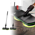 Cordless Electric Spinning Mop — 3-in-1 Rechargeable Floor Cleaner, Scrubber, Handheld Vacuum & Carpet Polisher Mop