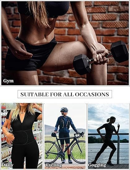 Sweat Suit Cross-Border Body Shaping Corset Amazon Women's Running Fitness European and American Sports One-Piece Body Shaping Suit