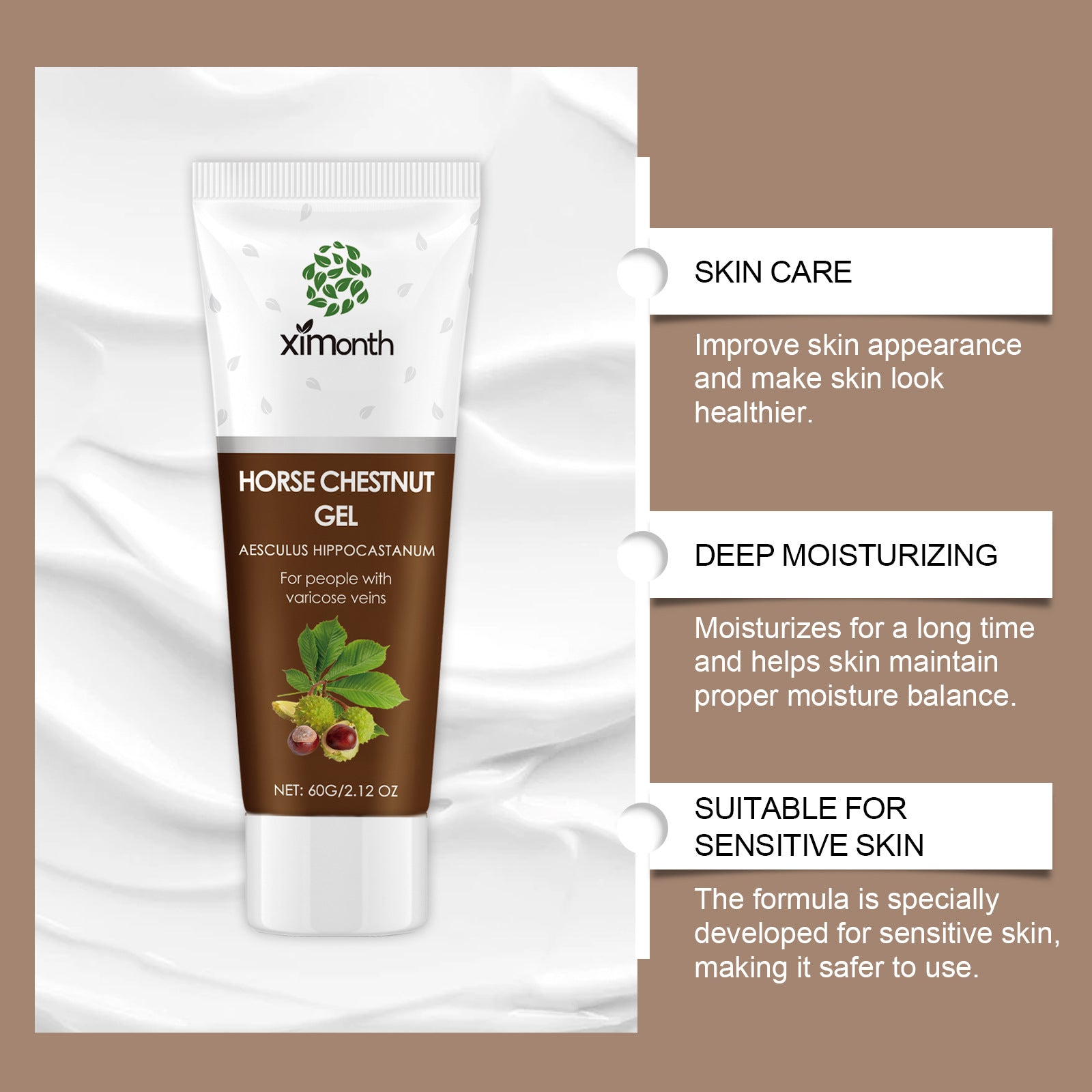 Varicose Veins Relief Cream — Soothing Leg Comfort & Skin Care (60g / 120g / 180g)