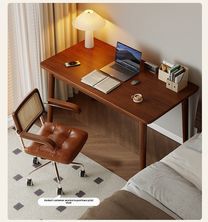 All Solid Wood Desk — L-Shape Pine Computer Desk with Bookshelf | Wall-Mounted Study Table