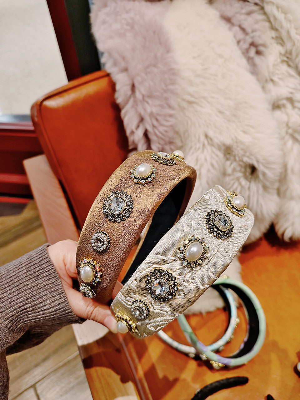 New product headband high cranial top headband fashion baroque retro wide-brimmed hairpin catwalk hair accessories wholesale
