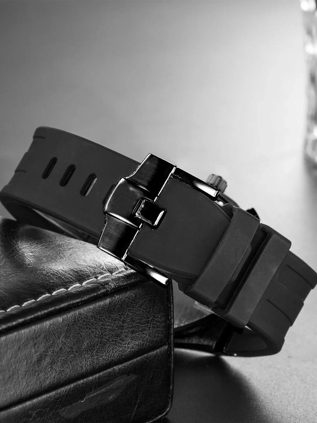 Men's Three-Dial Sports Watch — Multi-Function, Waterproof, Fashion Casual