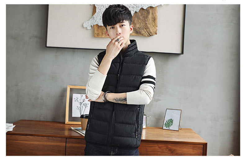 Men's Thick Windproof Sleeveless Vest Jacket — Warm Casual Waistcoat Gilet