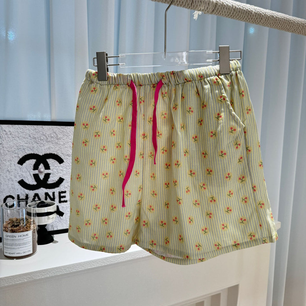 Very Easy to Wear! ! Cotton Loose Pajamas for Girls, Double-Layer Gauze Home Pants, Summer Shorts, Soft Walking Shorts