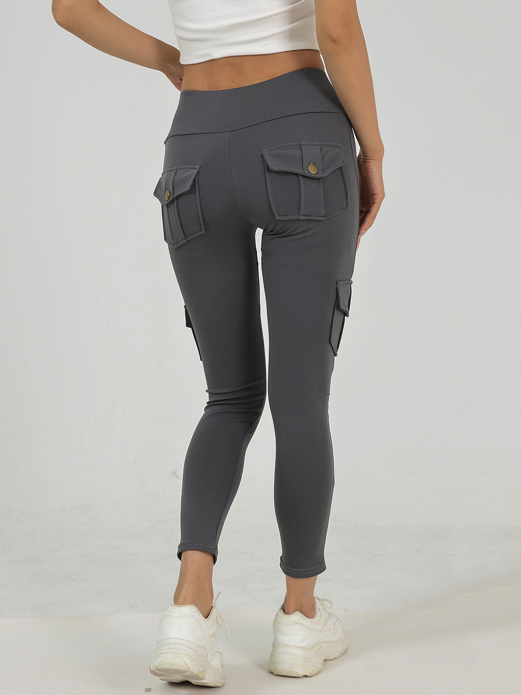 Creative Pocket Fitness Pants Girls Elastic Quick-drying Tight Sexy Fitness Sports Pants High Waist Hip Yoga Pants