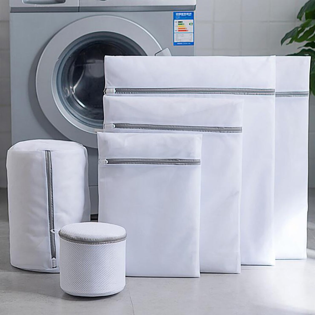Fine Mesh Zipper Laundry Bags — Machine Washable Clothing Care & Travel Storage Mesh Bags