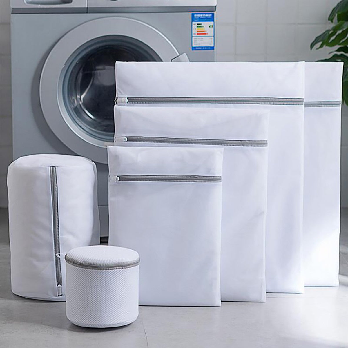 Fine Mesh Zipper Laundry Bags — Machine Washable Clothing Care & Travel Storage Mesh Bags