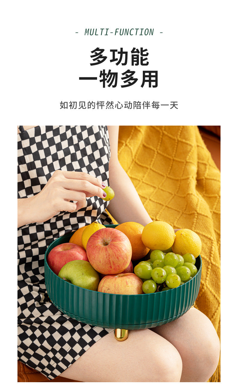 Household Rotating Desktop Storage Box Storage Skin Care Product Storage Rack Dressing Table Plastic Storage Kitchen Living Room Bedroom
